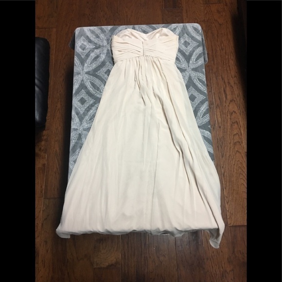 David's Bridal strapless chiffon dress - Picture 5 of 5